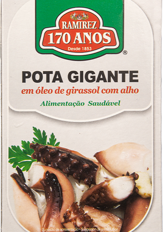 Giant squid with vegetable oil and garlic (120g)